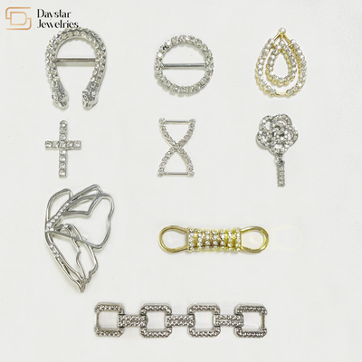 Custom Accessories Zircon Metal Buckle Chain Pendants For Key Handbag