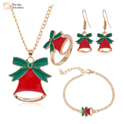Holiday Gifts Christmas Jewelry Set For Womens Earrings Rings Bracelets Necklace