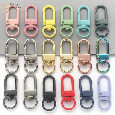 Bag Parts Swivel Snap Hook Zinc Alloy Buckles For Key Rings DIy Jewelry Making