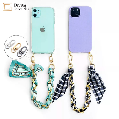 Colorful Metal Swivel Snap Hooks For Bag Strap Keychains Connector