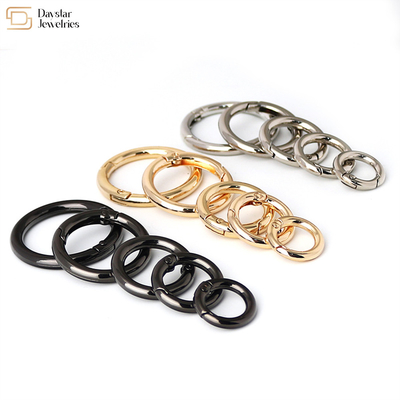 Circular Clips Trigger Spring O Rings For Keyrings Buckle Bags Purses