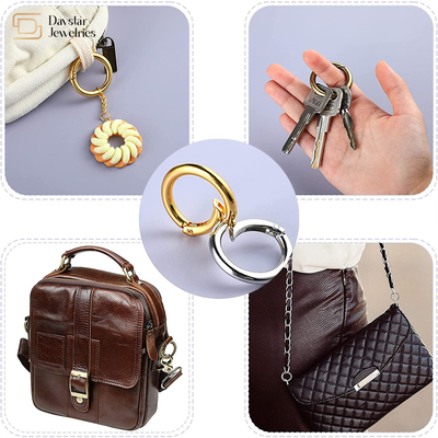 Heavy Duty Metal O Rings Round Snap Clip For Key Bag Hardware Accessories