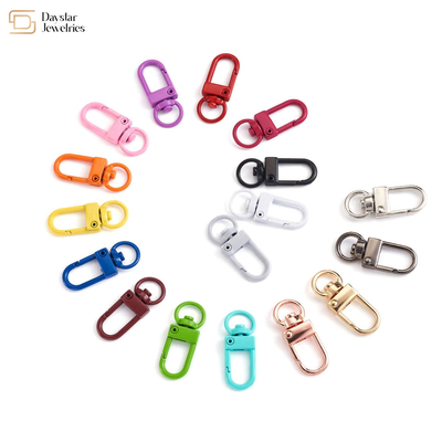 Colorful Metal Trigger Snap Hook Clip For Diy Bag Charms Keychain Zipper Pulls