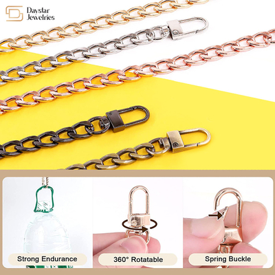 Purse Chain Handbag Crossbody Shoulder Metal Chain Strap With Buckle