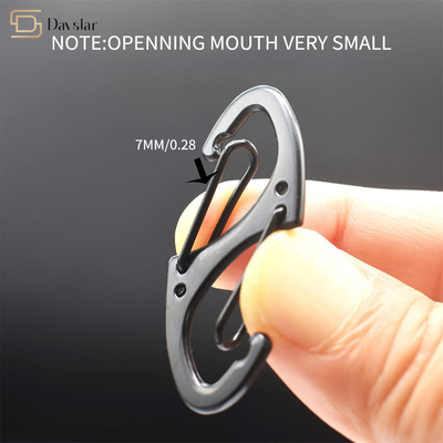 OEM ODM Double Snap Spring Clip Metal Accessories S Hook Carabiner
