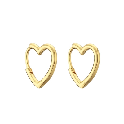Stainless Steel 18k Gold Jewelry Contemporary Round Women Men Gold Hoop Earrings