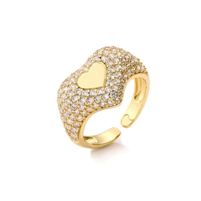 Cubic 14K Yellow Gold Ring