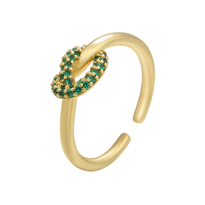 DAYSTAR Pave 18k Gold Jewelry CZ Zircon Wedding Ring Customized