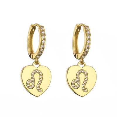 Custom Rhinestone Hoop Earrings Gold Plated Stud Pendant Earrings