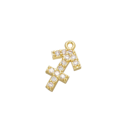Micro Pave 18K Gold Pendant Diamond CZ Gold Constellation Pendant
