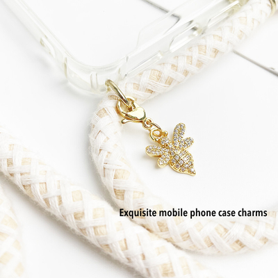 Number Animals Charms Gold Plated Pendant For Necklace Crossbody Phone Case